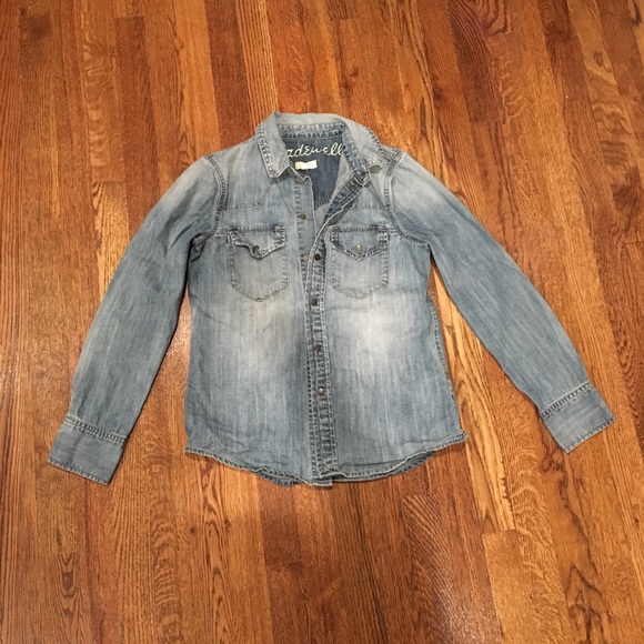 MADEWELL Willow wash XS denim shirt - Picture 4 of 8